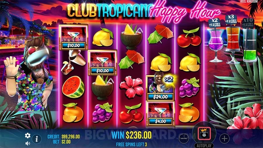 Club Tropicana Happy Hour